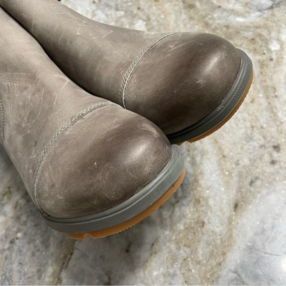 NWT Sorel Evie Pull-On Waterproof Bootie in Quarry/Gum2 Size 8.5 - Picture 8 of 11